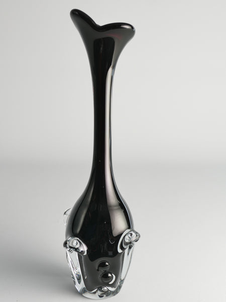 Scandinavian Modern Glass Vase by Börne Augustsson for Åseda