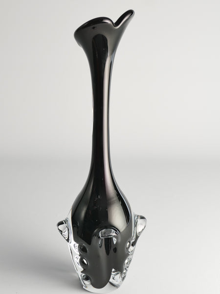 Scandinavian Modern Glass Vase by Börne Augustsson for Åseda