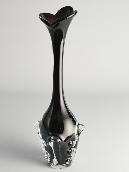 Scandinavian Modern Glass Vase by Börne Augustsson for Åseda