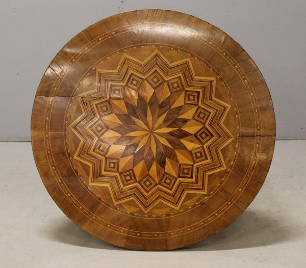 Table with marquetry