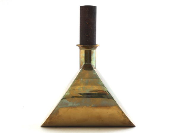 Decanter in Brass and wood by Pierre Forssell for Skultuna, Sweden