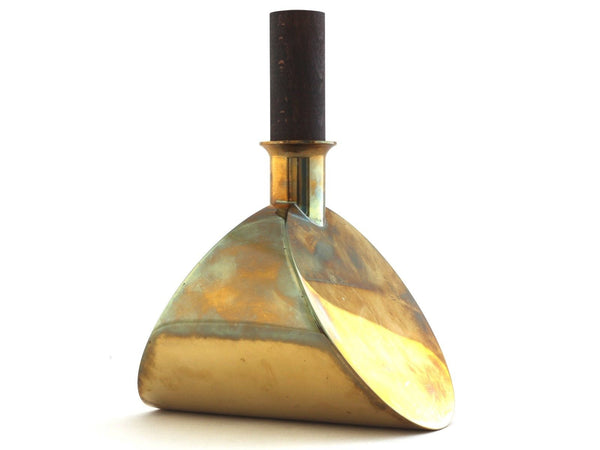 Decanter in Brass and wood by Pierre Forssell for Skultuna, Sweden